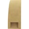 Ekena Millwork 5-inch W x 8-inch D x 12-inch H Ozark Rough Cedar Woodgrain TimberThane Knee Brace, Primed BRCUR05X08X12OZKRCPR - alternate 4